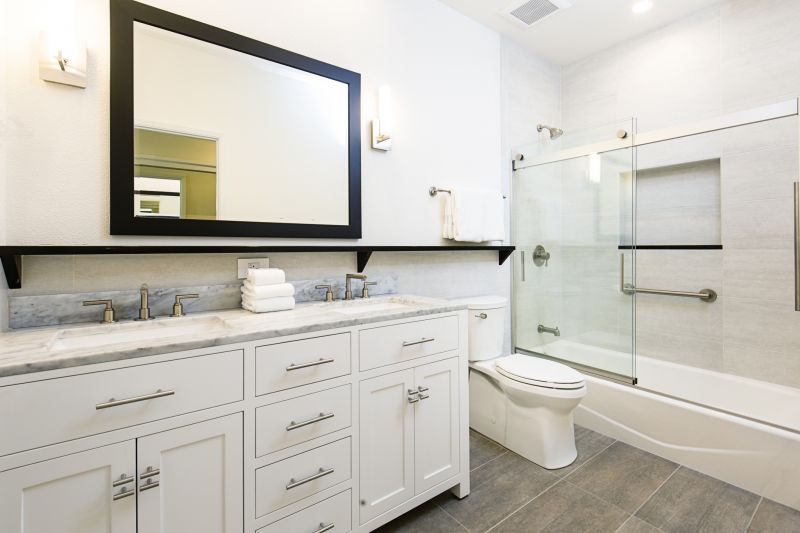 Contemporary vanity area